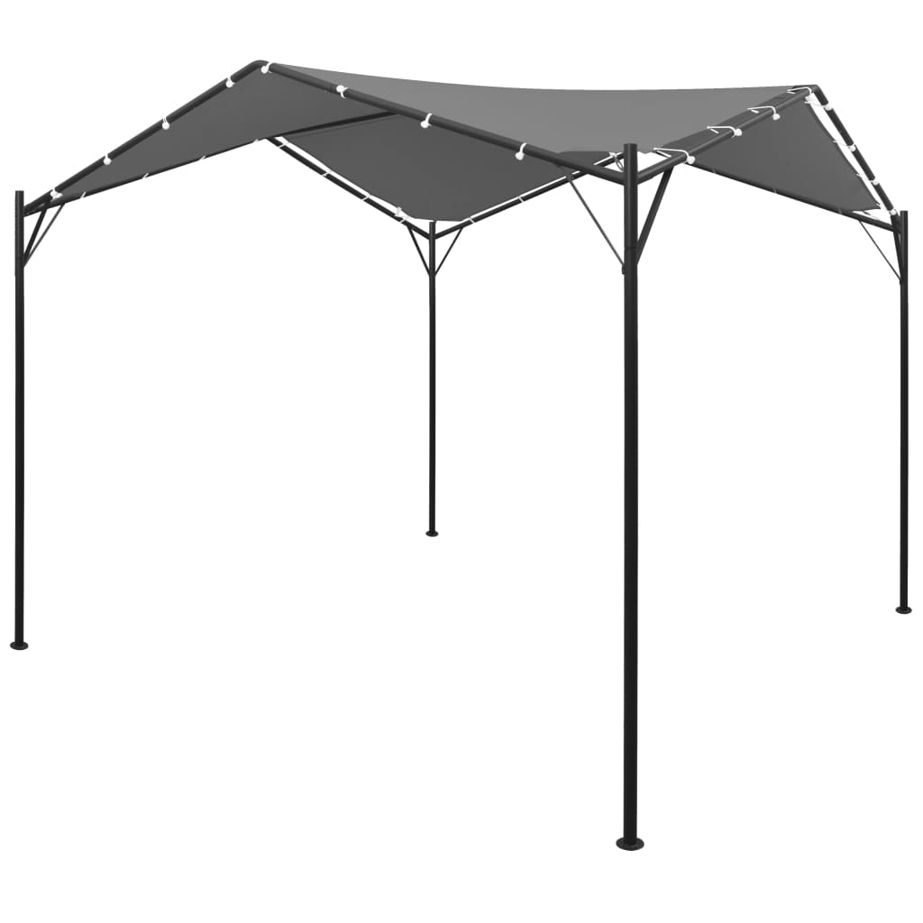 Pavillon de jardin anthracite 4x4 m