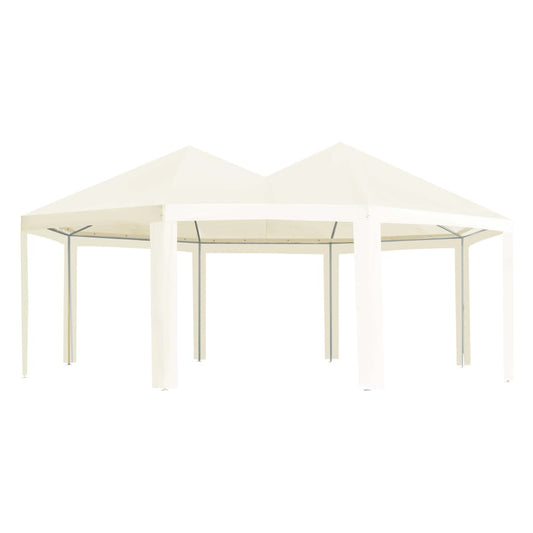 Gartenpavillon Cremeweiß 600×440×330 cm