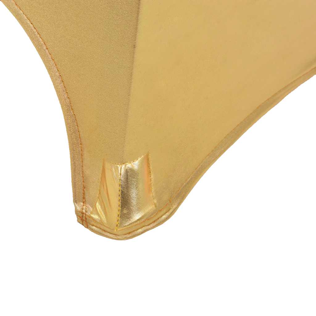 2 Stück Stretch-Tischdecken Golden 60 cm
