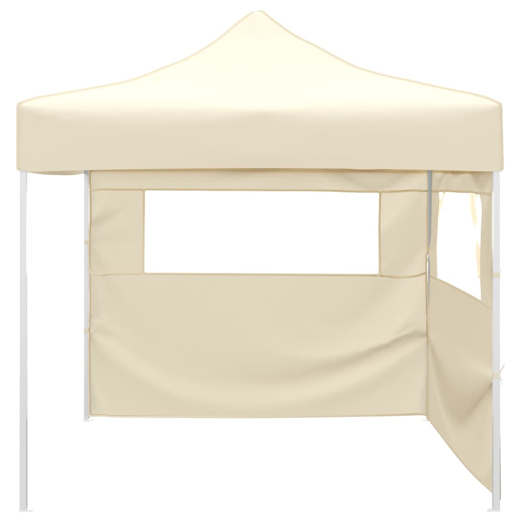 Tente pliante 2 parois 3 x 3 m blanc crème