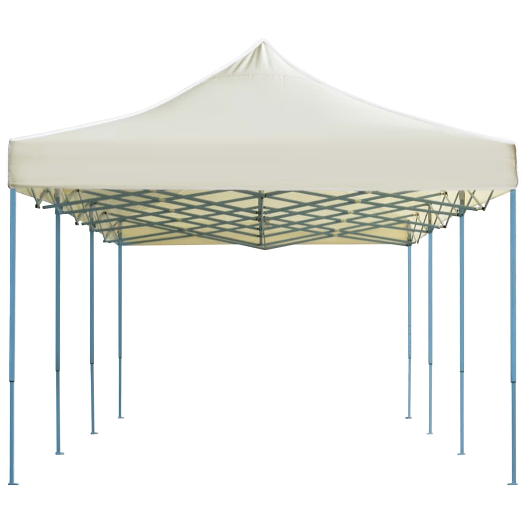 Tente pliante tente de fête pop-up 3 x 9 m crème