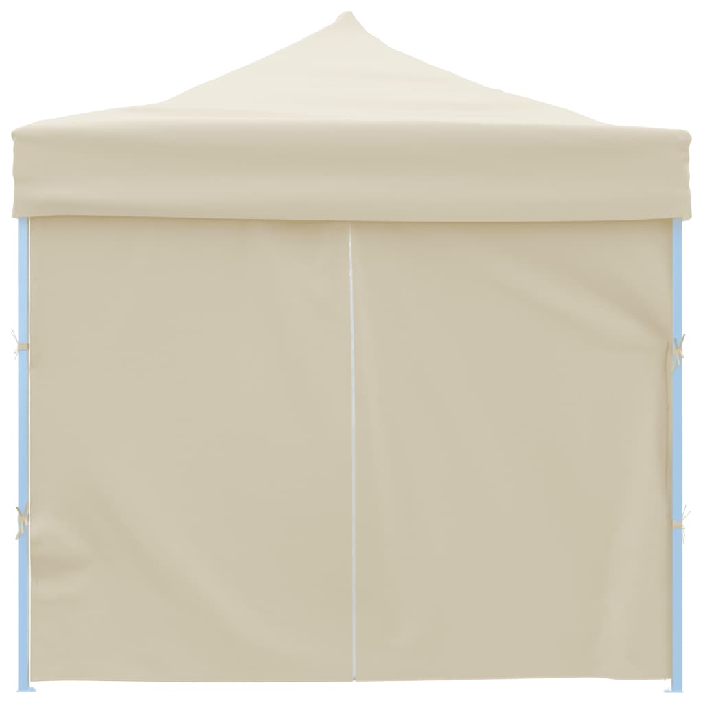 Tente pliante de réception pop-up avec 8 parois latérales 3 x 9 m crème