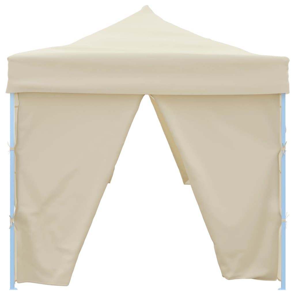 Tente pliante de réception pop-up avec 8 parois latérales 3 x 9 m crème