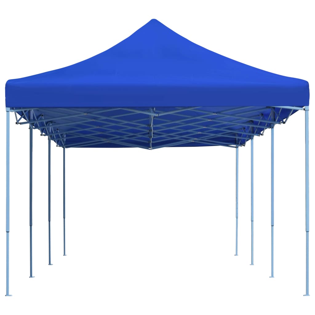 Tente pliante tente de fête pop-up 3 x 9 m bleu