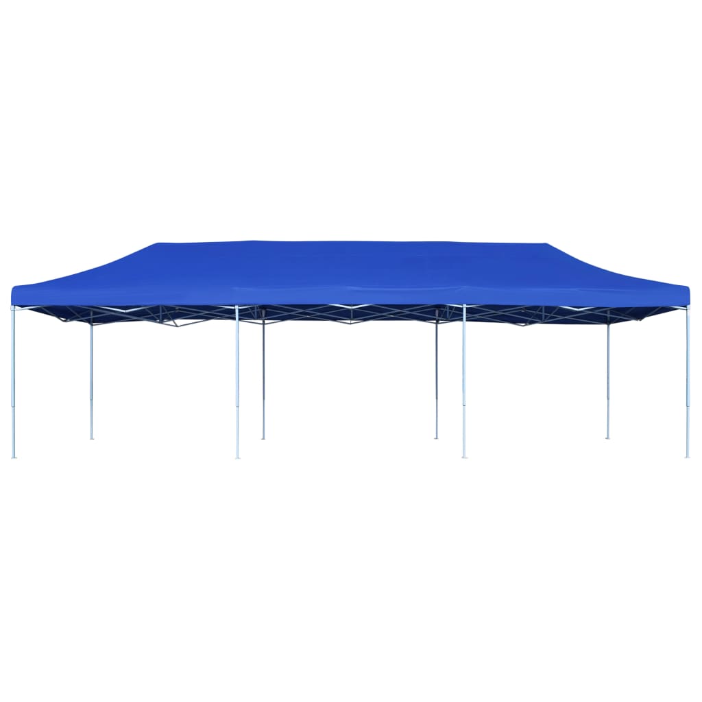 Tente pliante tente de fête pop-up 3 x 9 m bleu