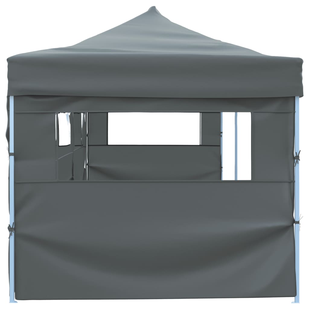 Tente de réception pop-up avec 5 parois latérales 3x9 m anthracite