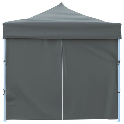 Faltpavillon mit 8 Seitenwänden 870x291x315 cm Anthrazit