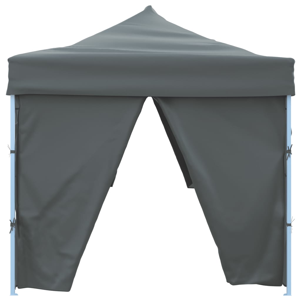 Tente de réception pop-up avec 8 parois latérales 3x9 m anthracite