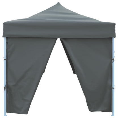 Faltpavillon mit 8 Seitenwänden 870x291x315 cm Anthrazit