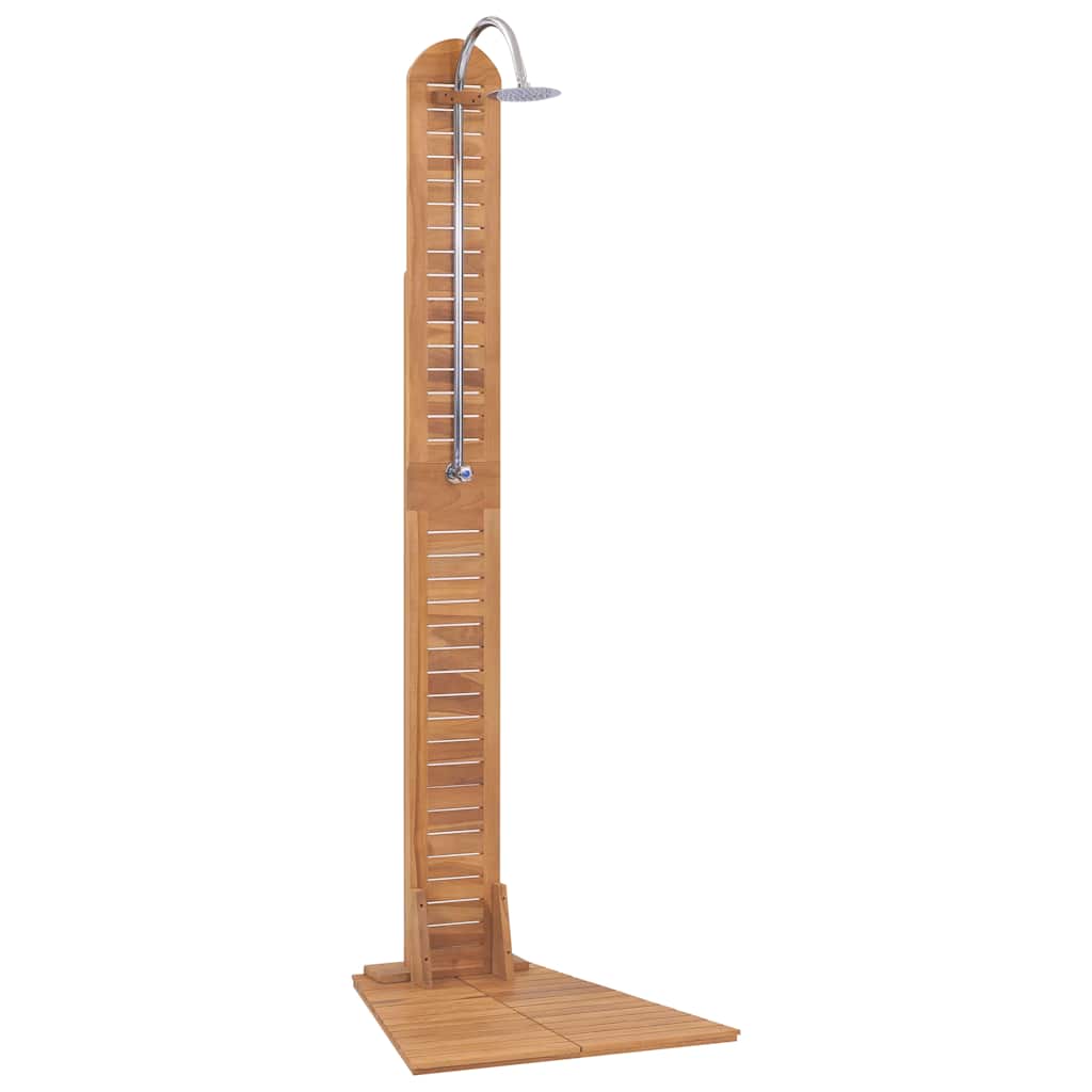 Gartendusche Massivholz Teak 70x75x204 cm