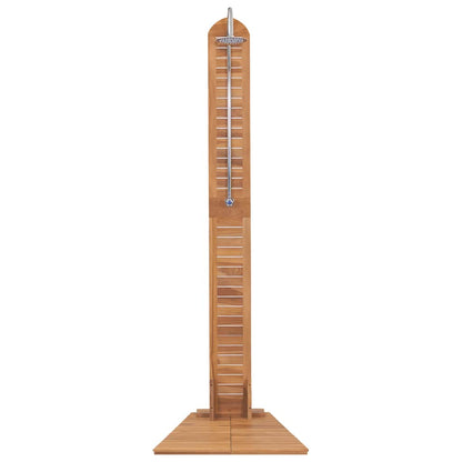 Gartendusche Massivholz Teak 70x75x204 cm