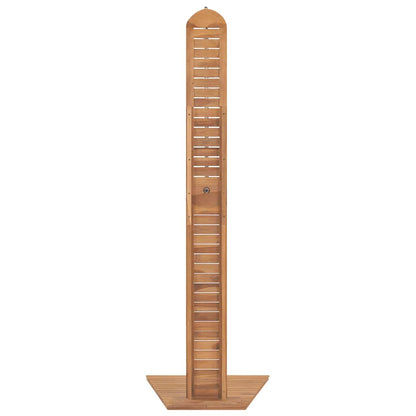 Gartendusche Massivholz Teak 70x75x204 cm