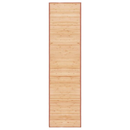 Teppich Bambus 80x300 cm Braun