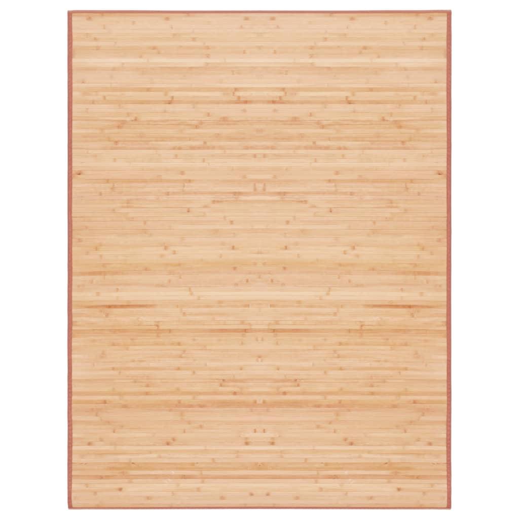 Teppich Bambus 150×200 cm Braun