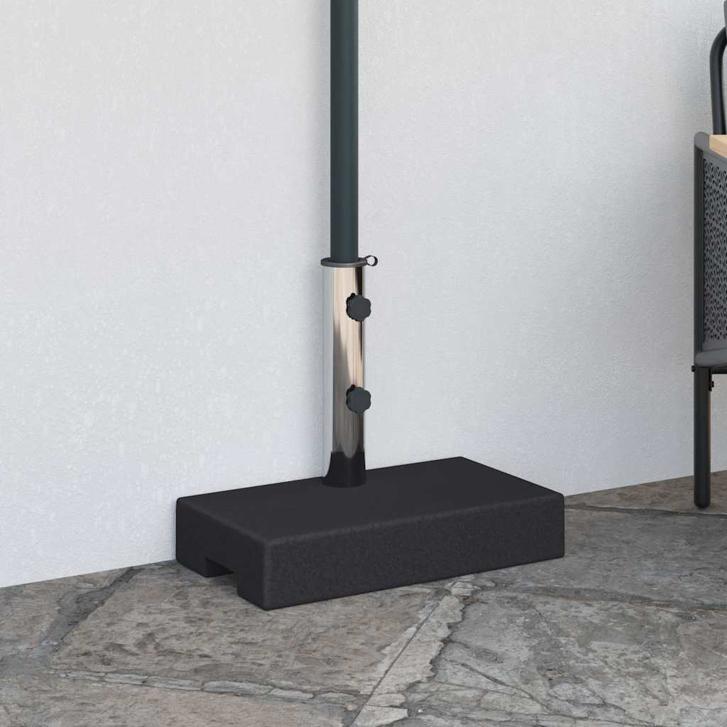 Sonnenschirmständer Granit 25 kg Rechteckig Schwarz