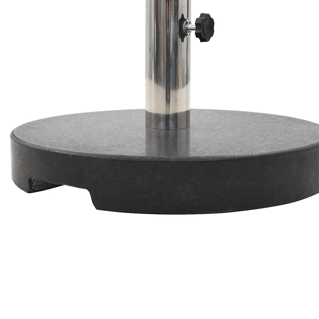 Pied de parasol granit 20 kg rond noir