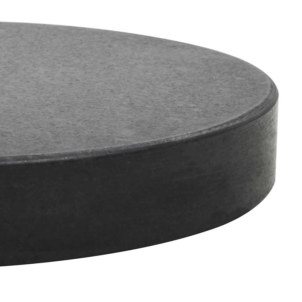 Pied de parasol granit 20 kg rond noir