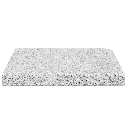 Sonnenschirm-Gewichtsplatte Granit 25 kg Quadratisch Grau