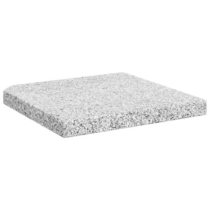 Sonnenschirm-Gewichtsplatte Granit 25 kg Quadratisch Grau