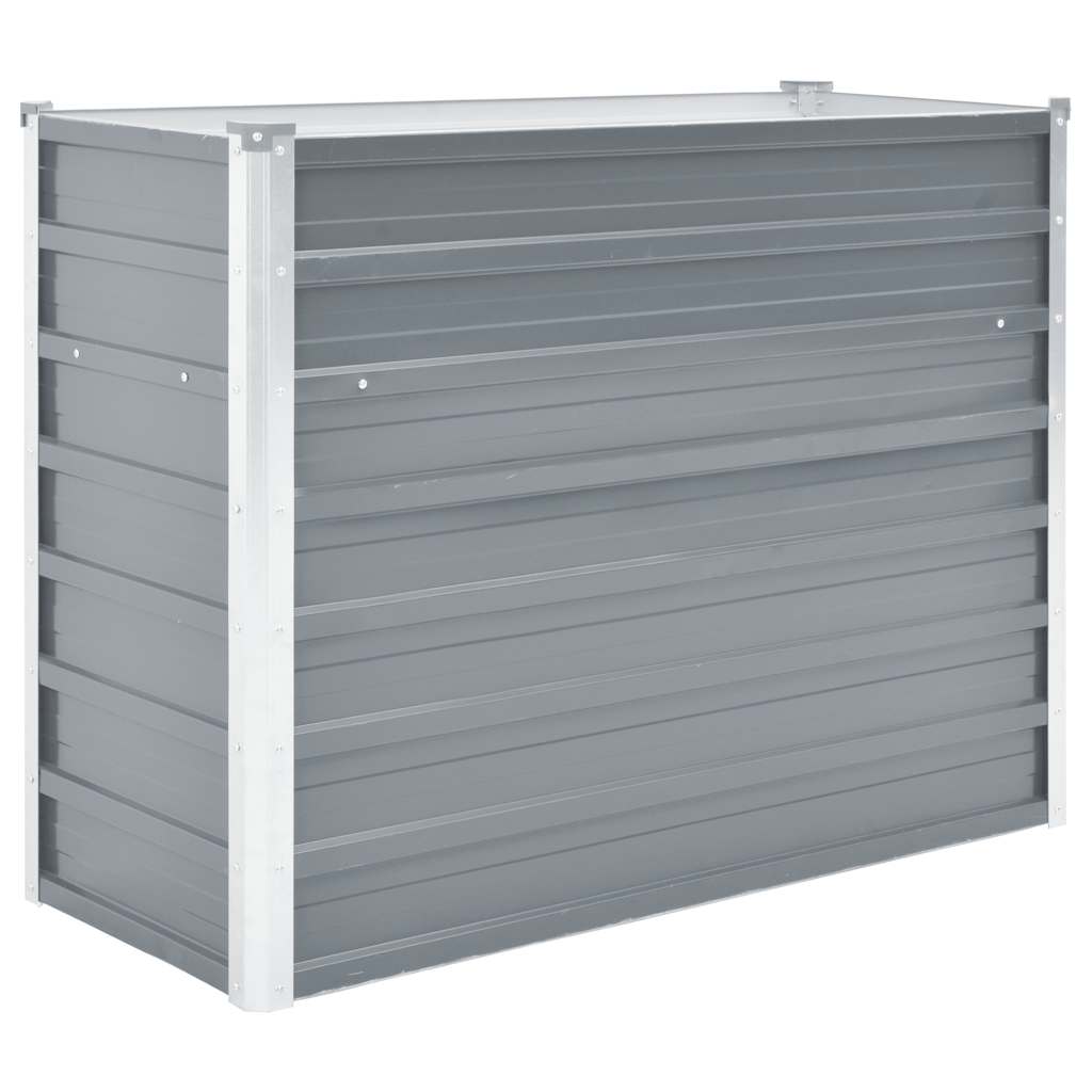 Garden Raised Bed Galvanized Steel 100x40x77 cm Gray