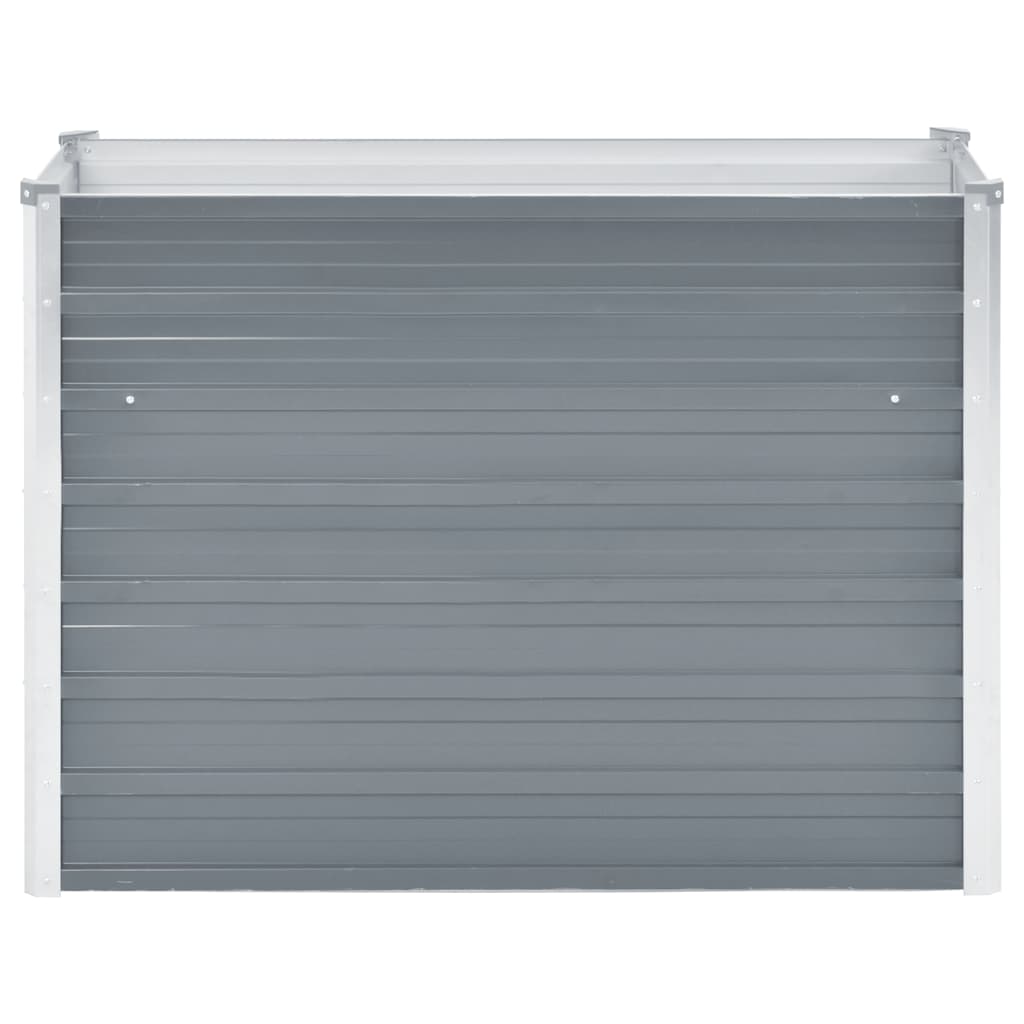 Garden Raised Bed Galvanized Steel 100x40x77 cm Gray