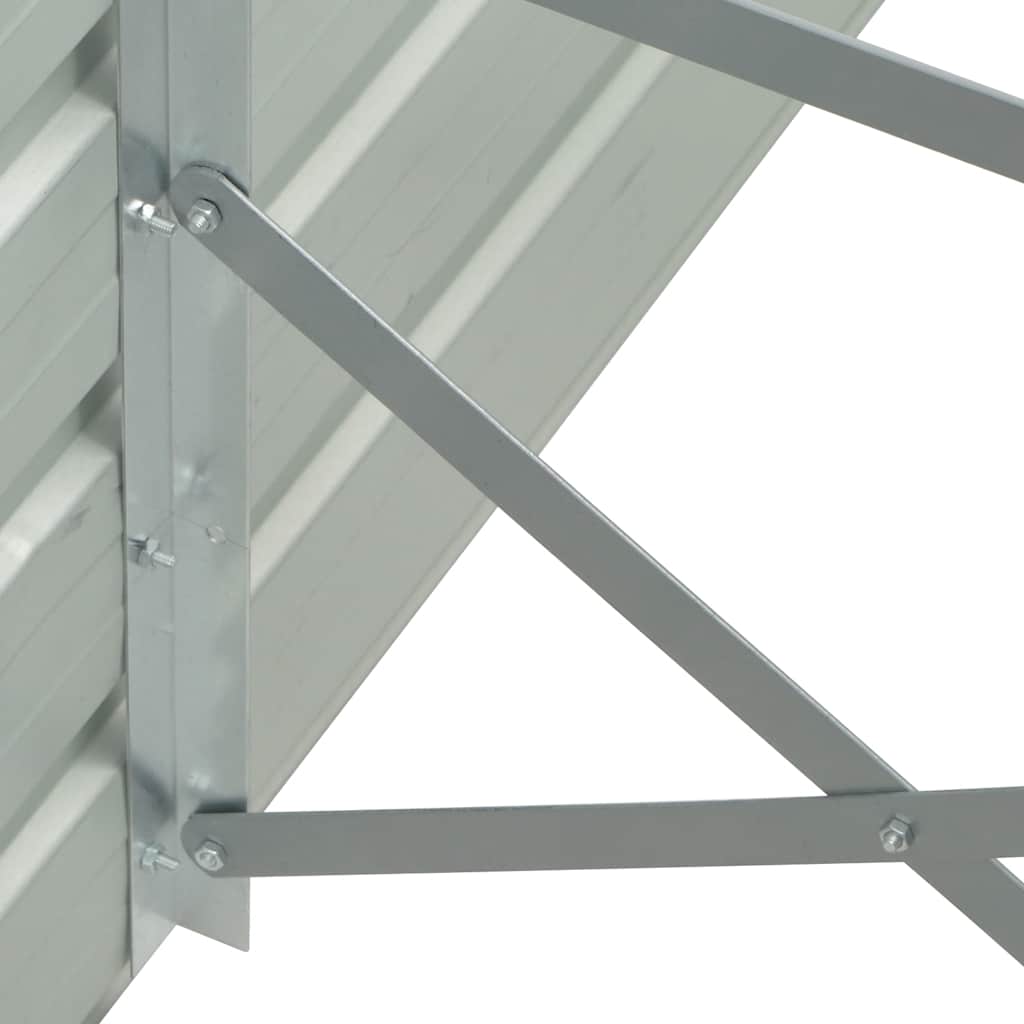 Garden Raised Bed Galvanized Steel 100x40x77 cm Gray
