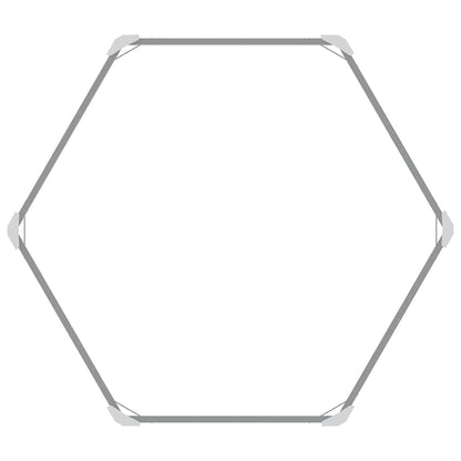 Garten-Hochbeet Verzinkter Stahl 129x129x77 cm Grau