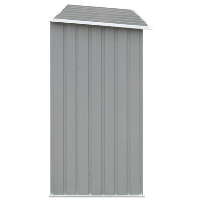 Brennholzlager aus verzinktem Stahl 330x84x152 cm Grau