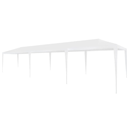 Tente de fête 3x9 m PE blanche