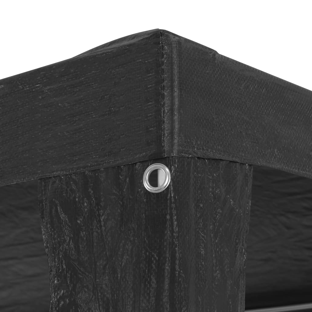 Tente de fête 3x3 m PE anthracite