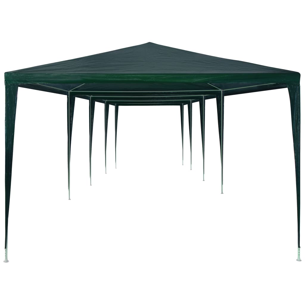 Tente de réception 3x12 m PE verte