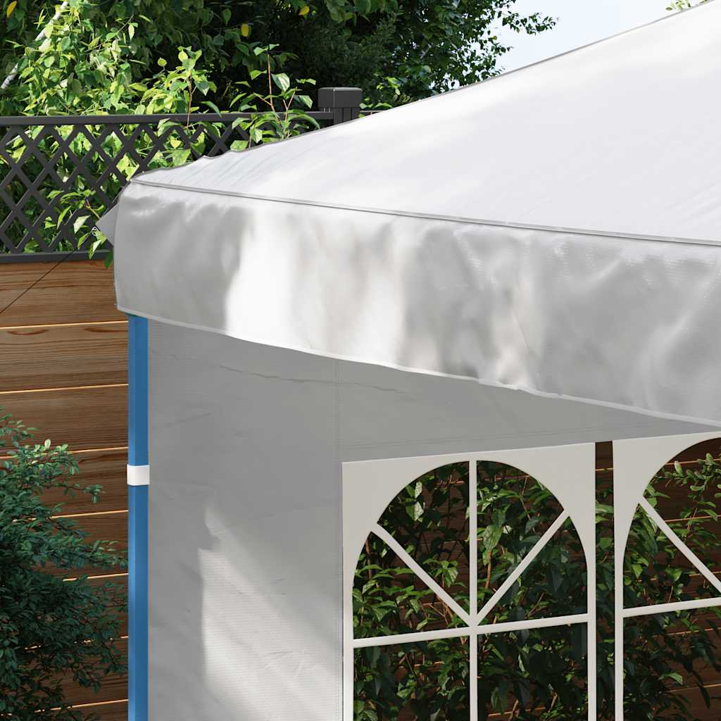 Party tent side walls 2 pieces with window PE white