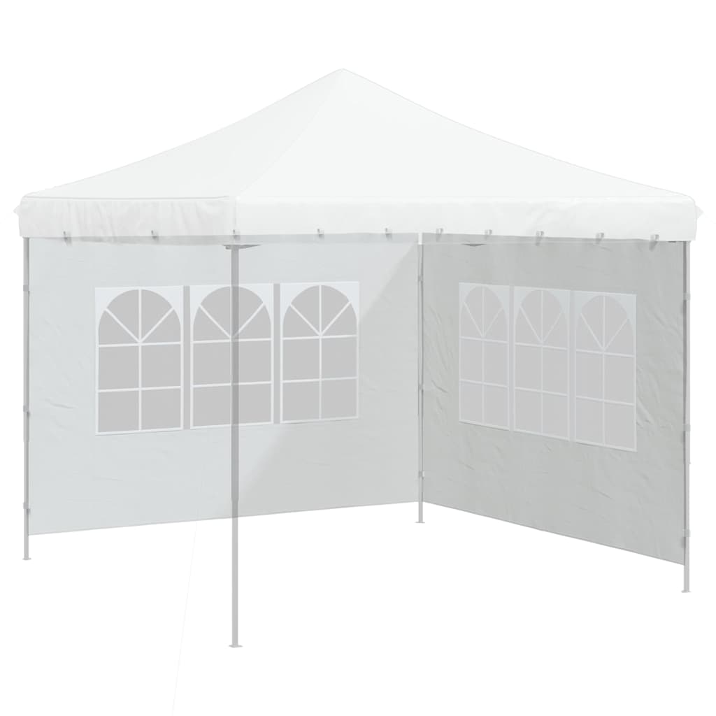Party tent side walls 2 pieces with window PE white