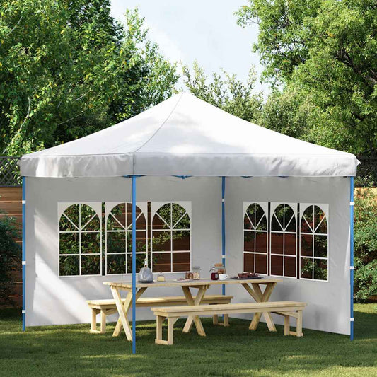 Party tent side walls 2 pieces with window PE white