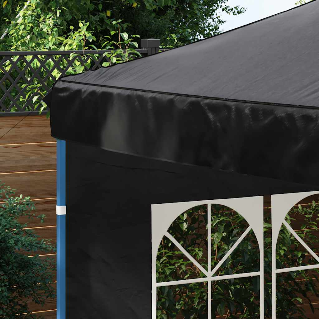 Party tent side walls 2 pieces with window PE anthracite