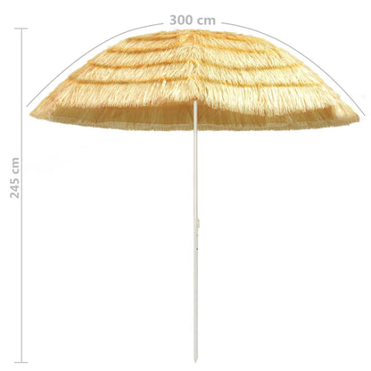 Strandschirm Natur 300 cm Hawaii-Stil