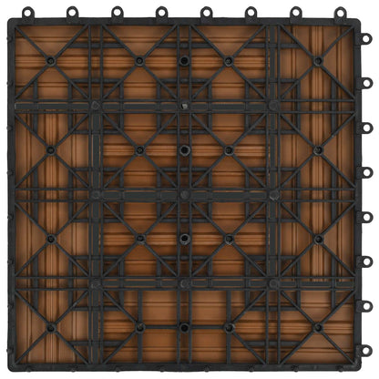 Terrassenfliese 11 stk. Teak 30 x 30 cm WPC