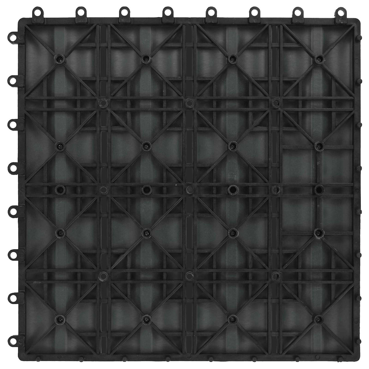 Terrassenfliese 3D-Design 11 Stk. Grau 30 x 30 cm WPC