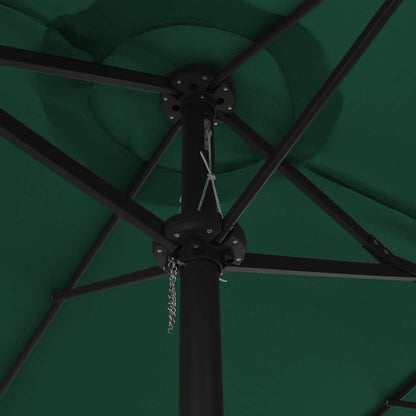 Sonnenschirm mit Aluminium-Mast 460x270 cm Grün