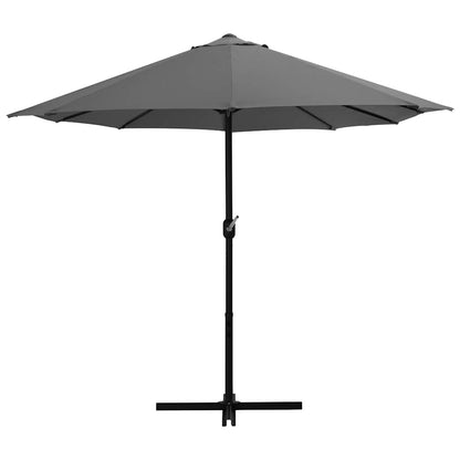 Sonnenschirm mit Aluminium-Mast 460 x 270 cm Anthrazit