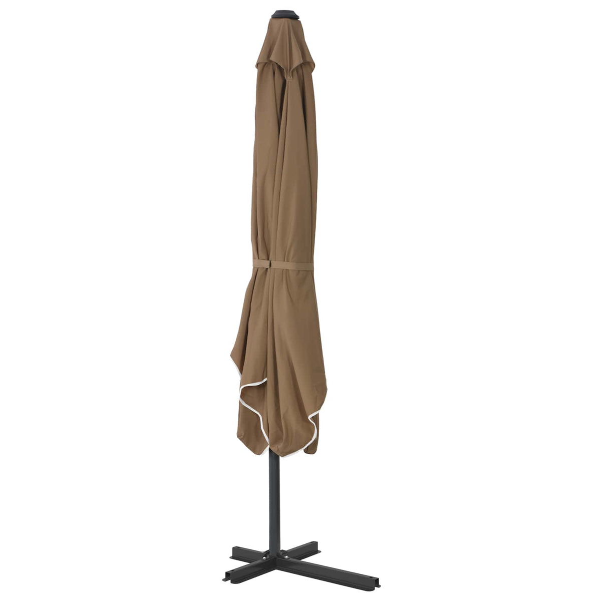 Sonnenschirm mit Stahl-Mast 250x250 cm Taupe