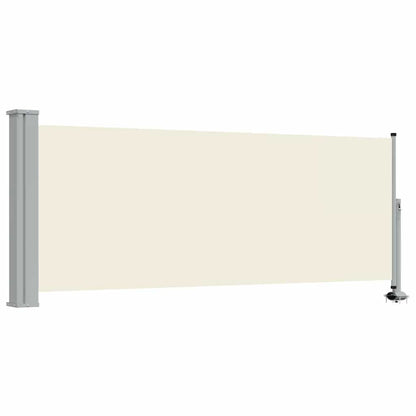 Ausziehbare Seitenmarkise 100 x 300 cm Creme