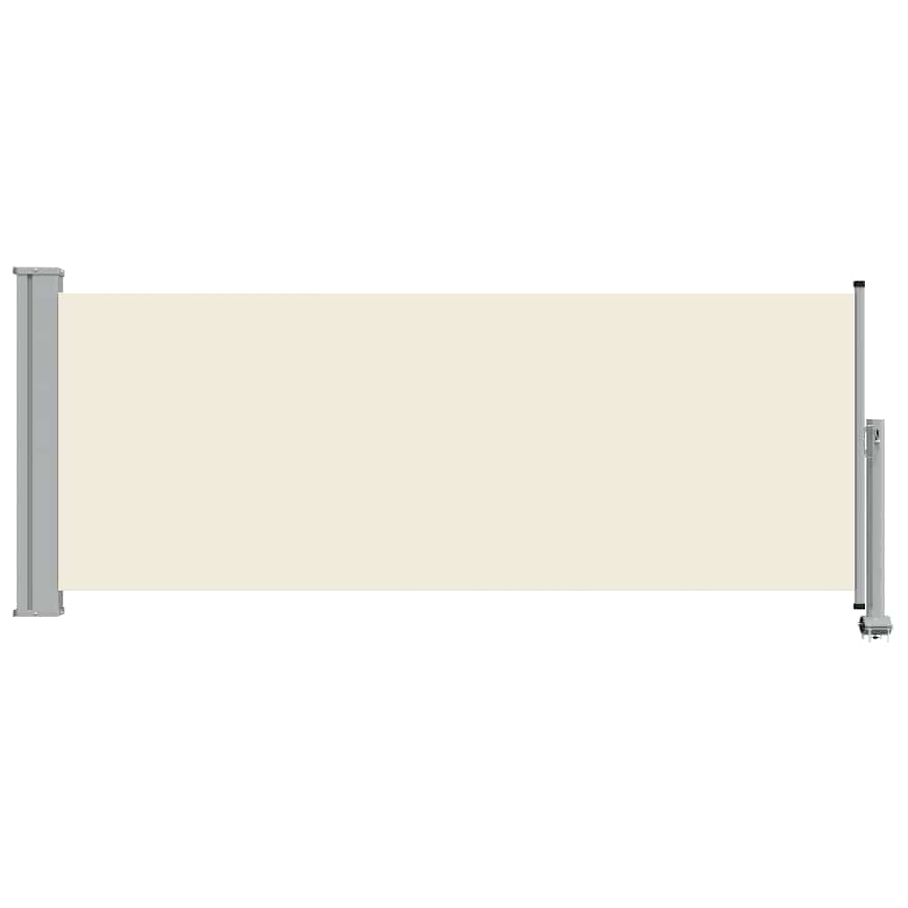 Ausziehbare Seitenmarkise 100 x 300 cm Creme