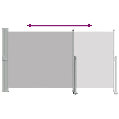 Ausziehbare Seitenmarkise 140x300 cm Grau