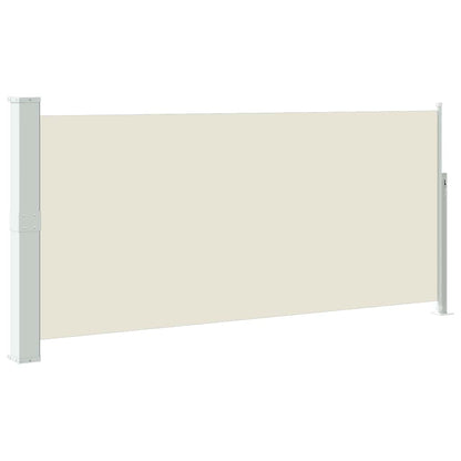 Ausziehbare Seitenmarkise 140x314 cm Creme