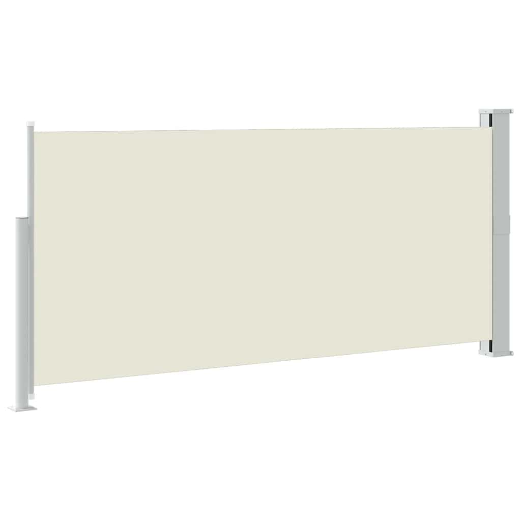 Ausziehbare Seitenmarkise 140x314 cm Creme