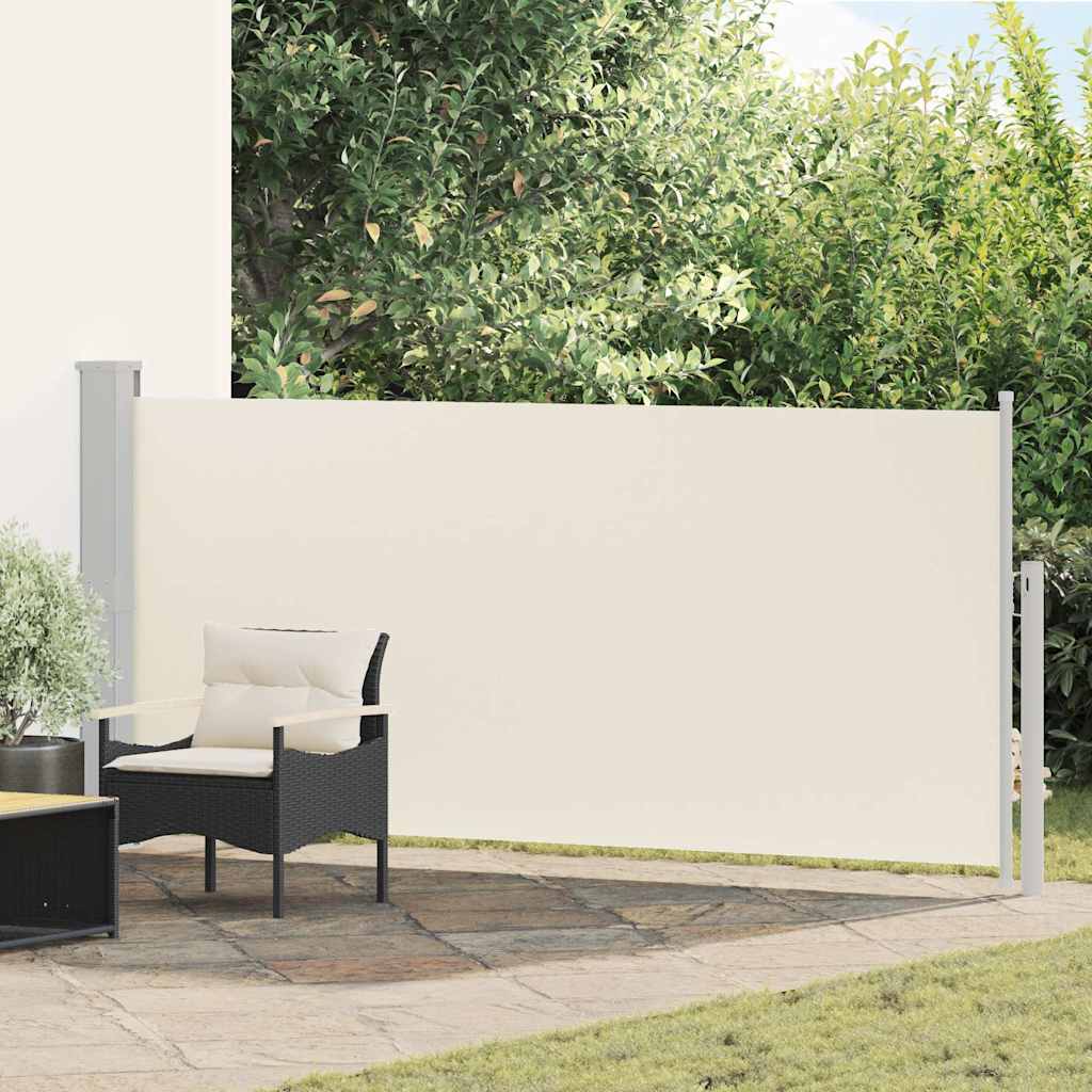 Ausziehbare Seitenmarkise 140x314 cm Creme