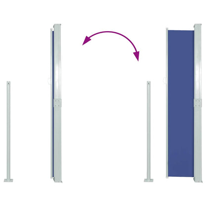 Ausziehbare Seitenmarkise 140x300 cm Blau