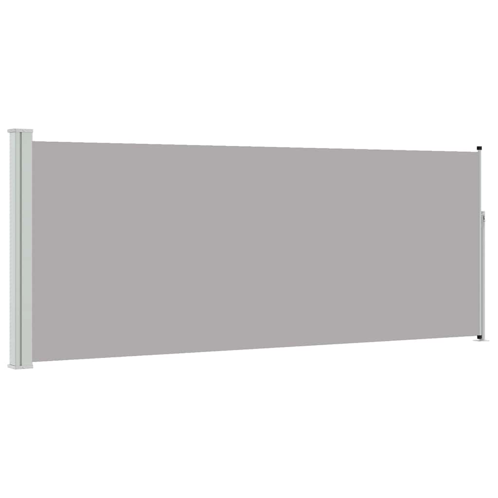 Ausziehbare Seitenmarkise 117×314 cm Grau