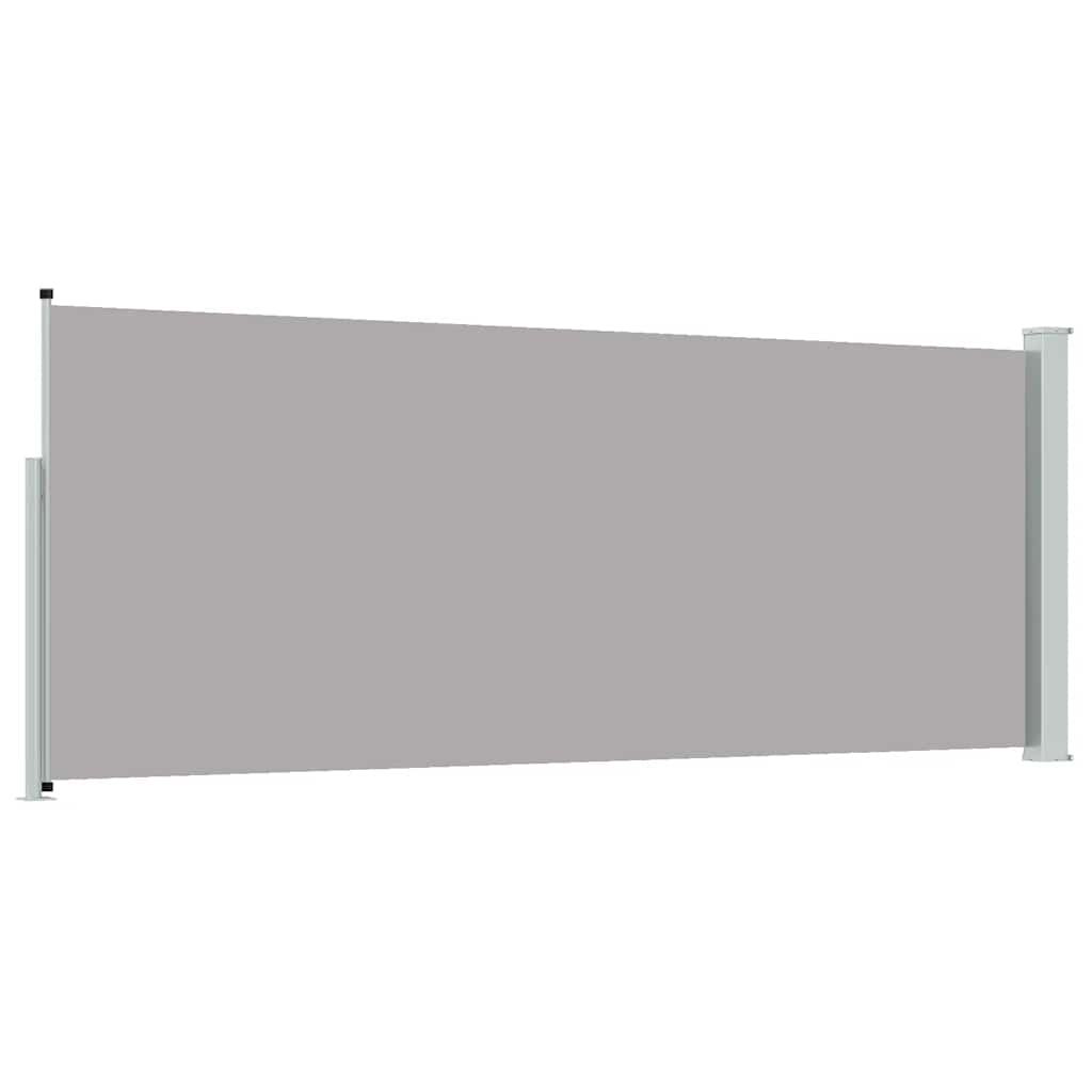 Ausziehbare Seitenmarkise 117×314 cm Grau